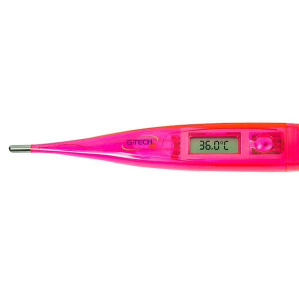 Termômetro Axilar Clínico Digital Rosa Infantil Aviso Sonoro G-Tech Imagem de Termômetro Axilar Clínico Digital Rosa Infantil Aviso Sonoro G-Tech
