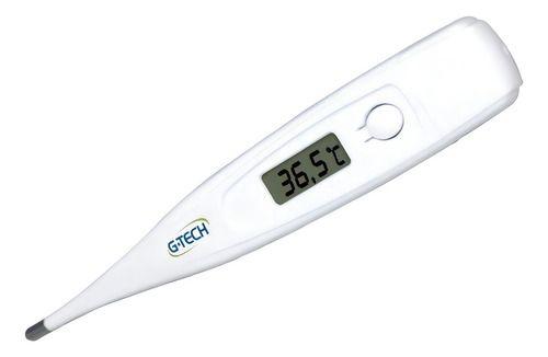 Termômetro Clínico Axilar Digital Febre Th1027 Branco G-tech Imagem de Termômetro Clínico Axilar Digital Febre Th1027 Branco G-tech