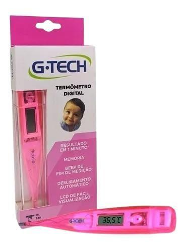 Termometro clinico digital g-tech modelo th 150 rosa - ACCUMED Imagem de Termometro clinico digital g-tech modelo th 150 rosa