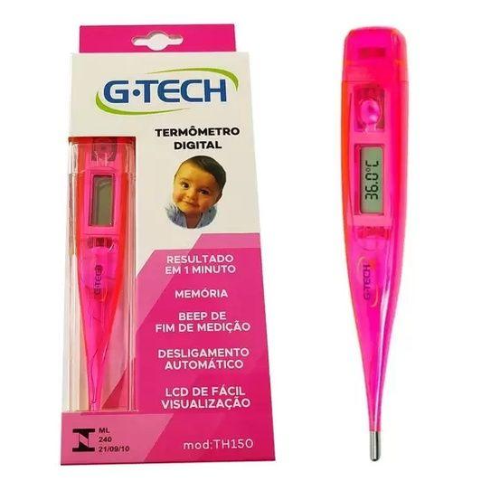 Termômetro Clínico Digital Rosa Desligamento Automático G-tech Imagem de Termômetro Clínico Digital Rosa Desligamento Automático G-tech