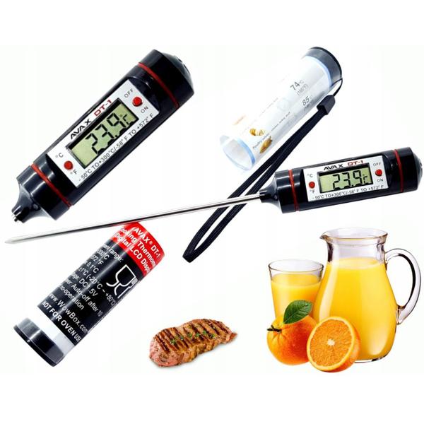 Termômetro Culinário Digital Espeto Alimento Cozinha - Home Goods Imagem de Termômetro Culinário Digital Espeto Alimento Cozinha