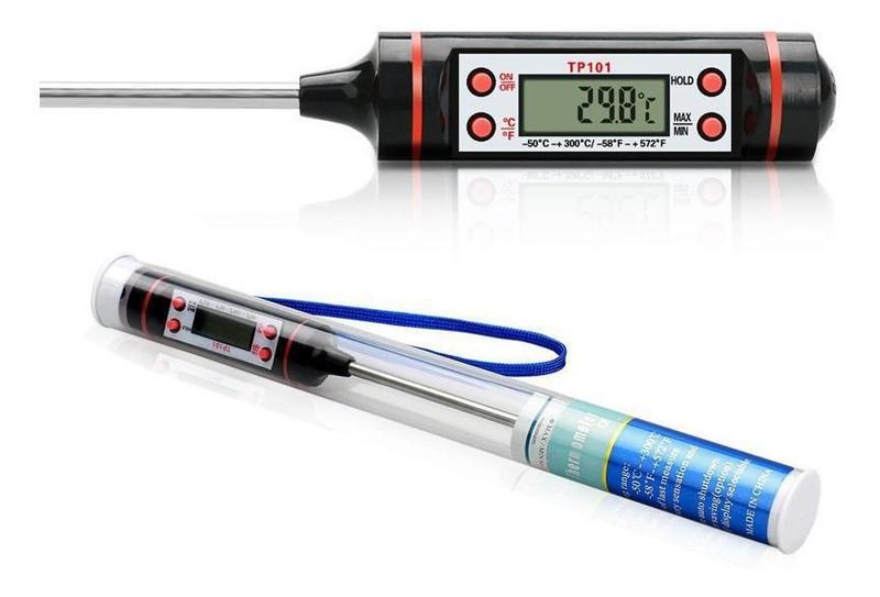 Termômetro Culinário Digital Espeto Alimentos Cozinha Tp-101 - Geral Imagem de Termômetro Culinário Digital Espeto Alimentos Cozinha Tp-101