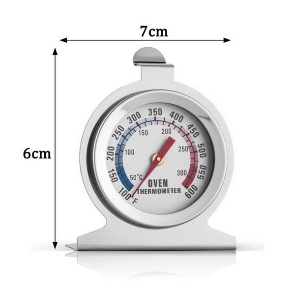 Imagem de Termômetro de Forno Analógico 300 Alta Qualidade Inox Com Base