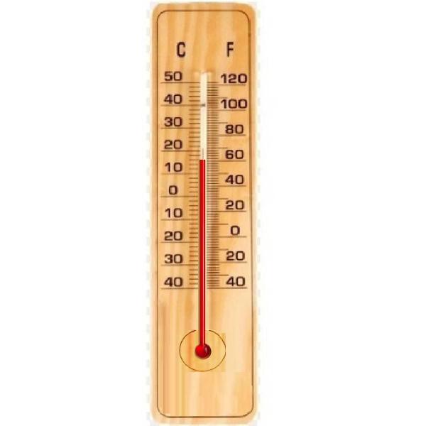 Imagem de Termômetro De Madeira Ambiente Interno Externo Celsius