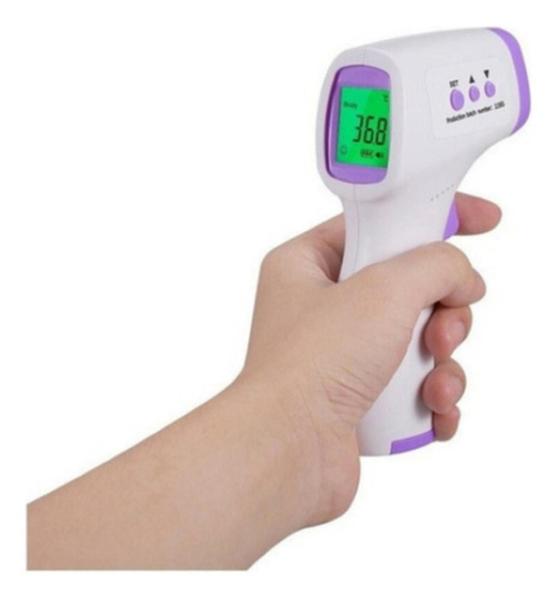 Termômetro Digital a Laser para Medição de Temperatura de Corpo e Ambiente - NK Imagem de Termômetro Digital a Laser para Medição de Temperatura de Corpo e Ambiente