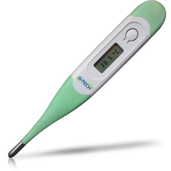 Termômetro Digital Axilar Clínico Ponta Flexível Com Beep Cor Verde G-Tech - GTECH Imagem de Termômetro Digital Axilar Clínico Ponta Flexível Com Beep Cor Verde G-Tech