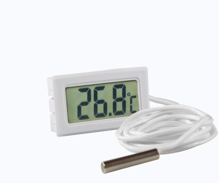 Termômetro Digital Com Sensor Externo E Painel Lcd - Temp. C Imagem de Termômetro Digital Com Sensor Externo E Painel Lcd