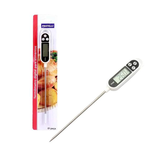 Termômetro Digital Culinário Para Alimentos Fratelli - Geral Imagem de Termômetro Digital Culinário Para Alimentos Fratelli