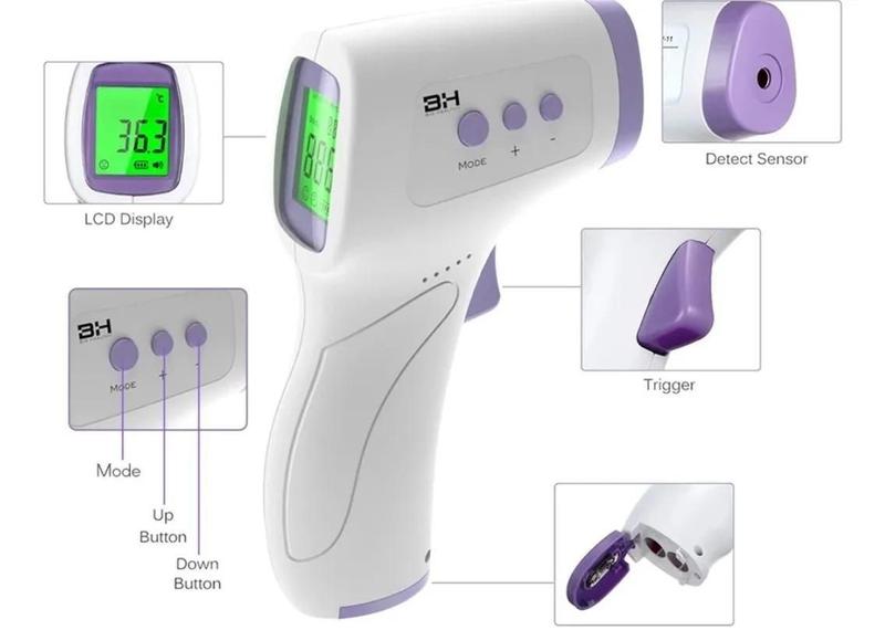 Imagem de Termômetro Digital Febre Testa Infravermelho Laser
