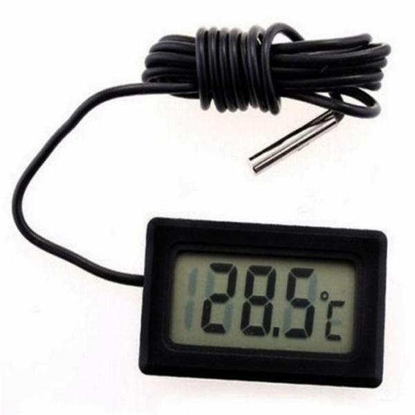 Termômetro Digital Geladeira Freezer Chocadeira Cooler Aquário Cabo Sensor Externo + Pilha Bateira - FREE STORE Imagem de Termômetro Digital Geladeira Freezer Chocadeira Cooler Aquário Cabo Sensor Externo + Pilha Bateira