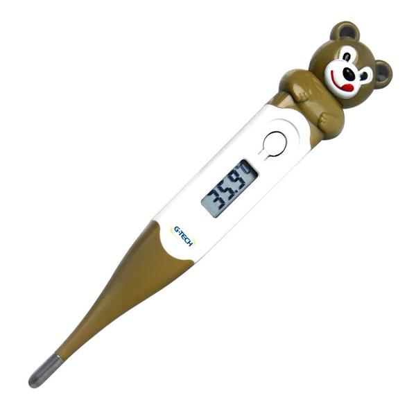 Termômetro Digital Infantil Clínico Axilar e Oral Ponta Flexível Urso G-Tech Imagem de Termômetro Digital Infantil Clínico Axilar e Oral Ponta Flexível Urso G-Tech