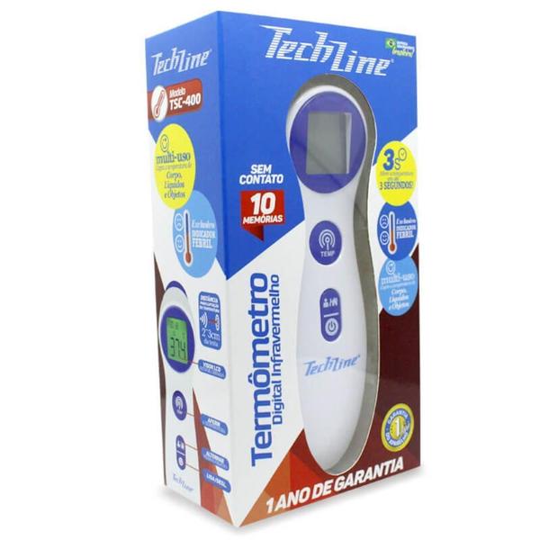 Termômetro digital infrav techline tsc-400 Imagem de Termômetro digital infrav techline tsc-400