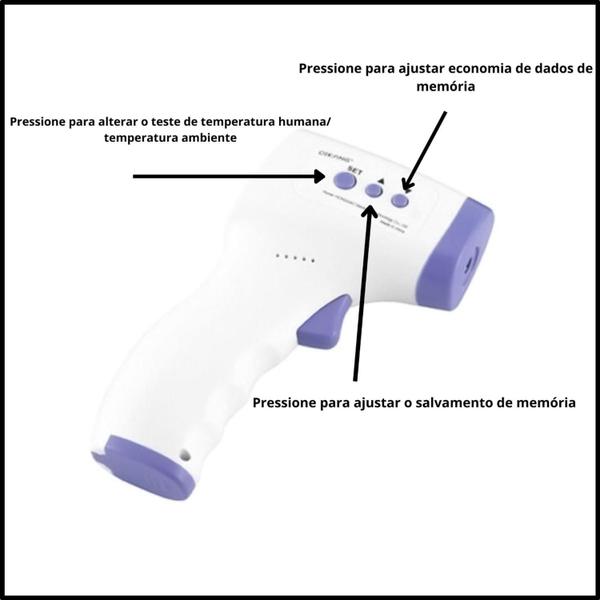 Imagem de Termômetro Digital Infravermelho para Corpo e Superfície