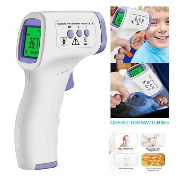 Termômetro Digital Laser Infravermelho Febre De a Corpo - Yabox Imagem de Termômetro Digital Laser Infravermelho Febre De a Corpo