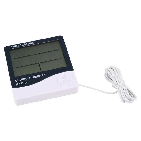 Termômetro Digital LCD HTC-2 com Medidor de Umidade - Interno e Externo Imagem de Termômetro Digital LCD HTC-2 com Medidor de Umidade - Interno e Externo