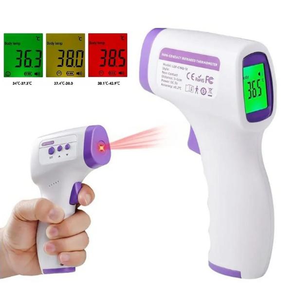 Termômetro Digital LCD Infravermelho Laser Sem Contato Temperatura Febre Adulta Bebê - Flex Imagem de Termômetro Digital LCD Infravermelho Laser Sem Contato Temperatura Febre Adulta Bebê