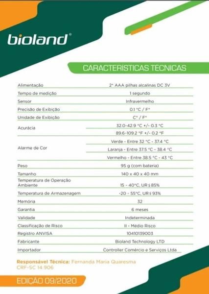 Termometro Digital Rapida Mediçao Pessoas Alimentos Líquidos - Bioland Imagem de Termometro Digital Rapida Mediçao Pessoas Alimentos Líquidos