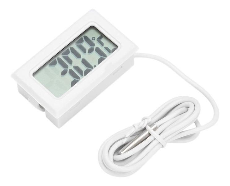 Termometro Externo Digital Com Sensor Na Ponta Cabo De 1 Metro - Contec Imagem de Termometro Externo Digital Com Sensor Na Ponta Cabo De 1 Metro