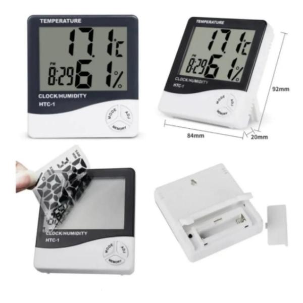 Termômetro Higrômetro Digital Medidor De Temperatura Termo - Exbrom Imagem de Termômetro Higrômetro Digital Medidor De Temperatura Termo