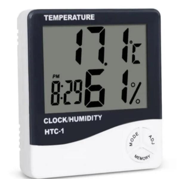 Termômetro Higrômetro Digital Medidor De Temperatura Termo - Exbrom Imagem de Termômetro Higrômetro Digital Medidor De Temperatura Termo