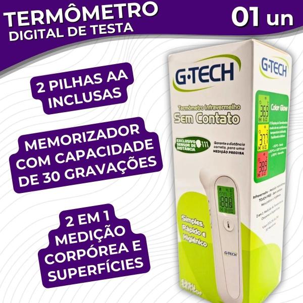 Imagem de Termômetro Infravermelho De Testa Sem Contato Com Pele G-tech