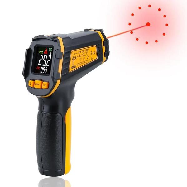Termômetro Infravermelho Digital Sem Contato - Medidor de Temperatura a Laser IR Imagem de Termômetro Infravermelho Digital Sem Contato - Medidor de Temperatura a Laser IR
