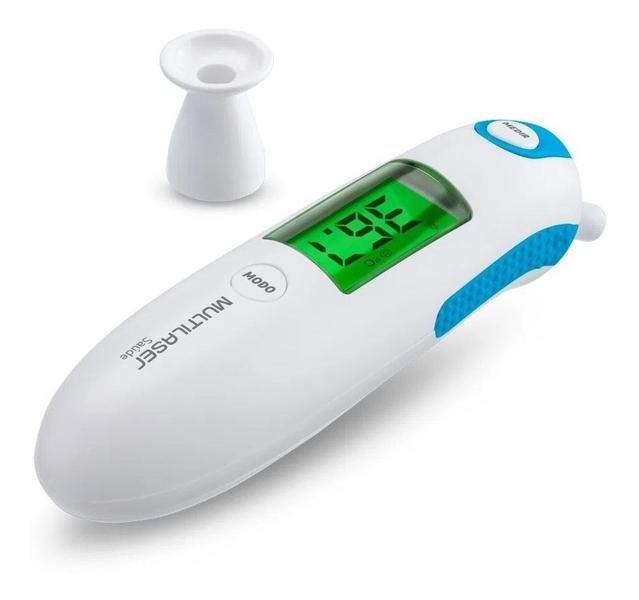 Termometro Laser Digital Infravermelho Febre De Testa Bebe - Multi Imagem de Termometro Laser Digital Infravermelho Febre De Testa Bebe