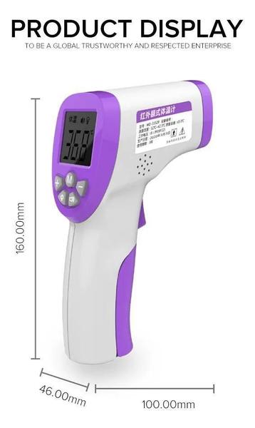 Imagem de Termômetro Laser Digital Infravermelho Medidor Febre Testa