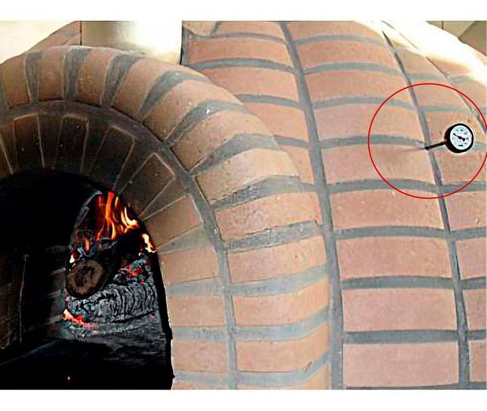 Imagem de Termômetro P/ Forno Iglu Alvenaria A Lenha De 0ºc A 500ºc