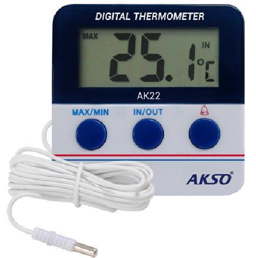 Termômetro Para Freezer E Geladeira + Certificado - Akso Imagem de Termômetro Para Freezer E Geladeira + Certificado