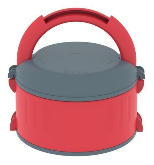 Termoprato Simples 1,5L Marmita Térmica - Vermelha-Cinza - Soprano Imagem de Termoprato Simples 1,5L Marmita Térmica - Vermelha-Cinza