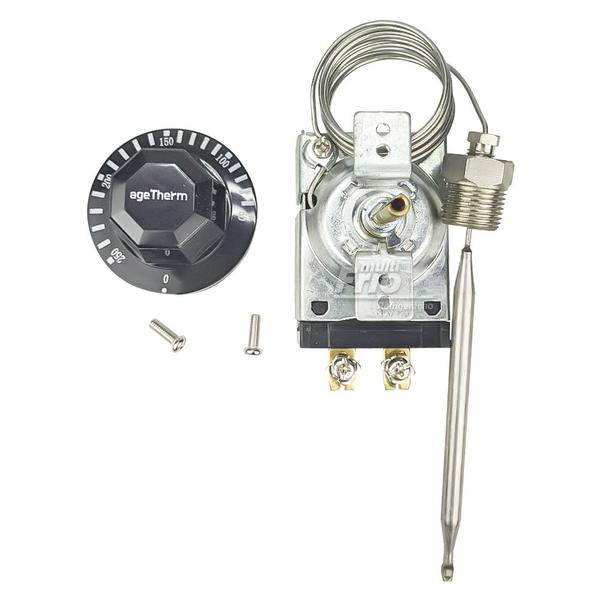 Imagem de Termostato de Calor Analógico 30A 50-250C com Rosca Vedação 3/8