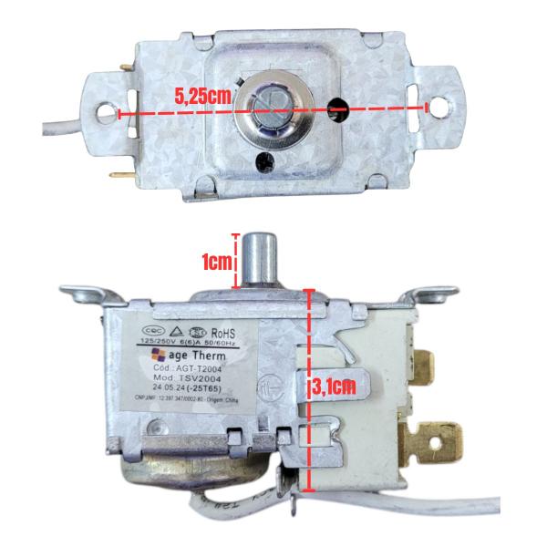 Imagem de Termostato Geladeira Consul Crd34 Crd36 Crd40 Crd45 Crd37 (Original)