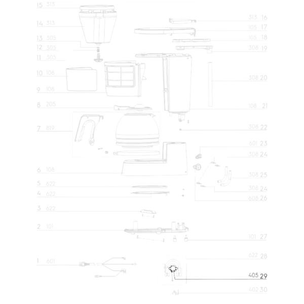 Imagem de Termostato para Cafeteira Electrolux ECM10 ECM12 A23131501