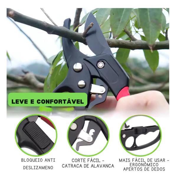 Tesora de Cortar Arvore Galhos Tesoura Poda Profissional em Aço Jardim Arbusto Jardinagem - V2beh Imagem de Tesora de Cortar Arvore Galhos Tesoura Poda Profissional em Aço Jardim Arbusto Jardinagem