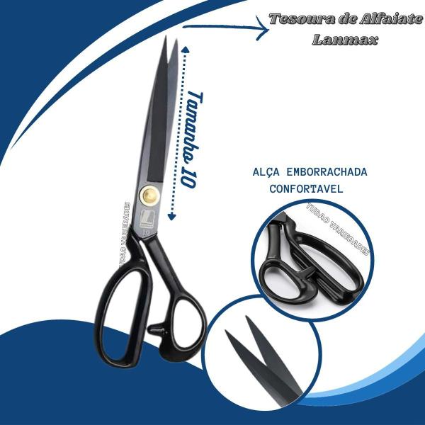 Imagem de Tesoura Alfaiate Costura Profissional Aço Alemão - 26Cm -10