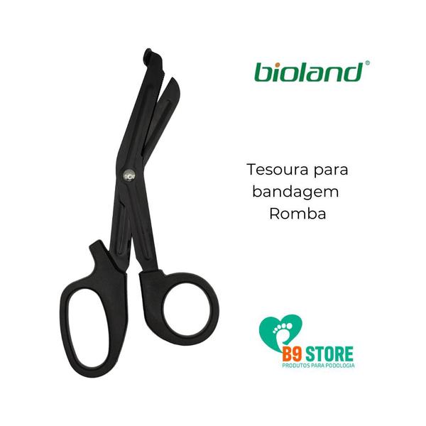 Imagem de Tesoura Bandagem Romba 16 x 7 cm Preto Bioland