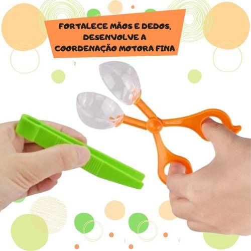 Imagem de Tesoura Bola Infantil Coletor De Inseto Pegador Coordenação