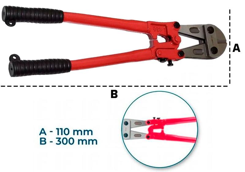 Imagem de Tesoura Corta Vergalhão Profissional Em Aço Carbono Mtx