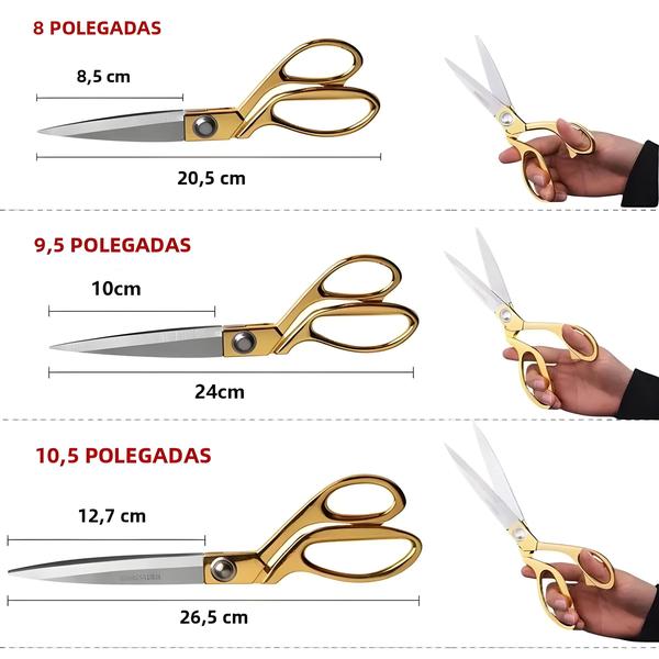 Imagem de Tesoura de Alfaiate Vintage em Aço Inoxidável - Profissional para Costura