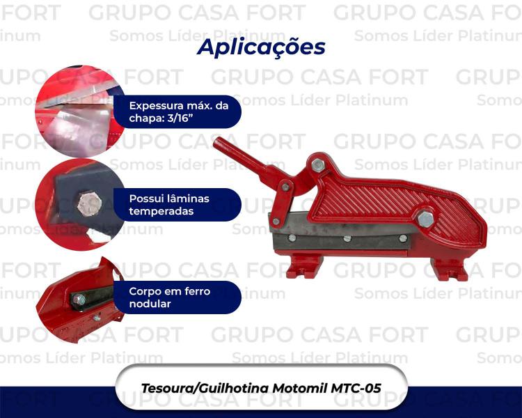 Imagem de Tesoura De Cortar Chapa Nº5 Mtc-05 - Motomil