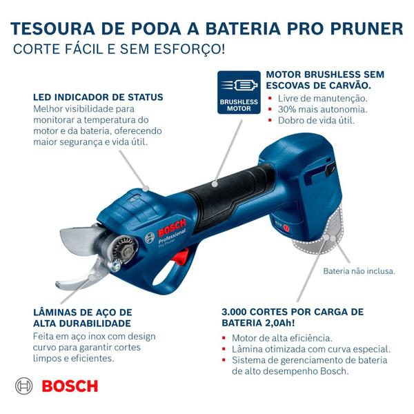 Imagem de Tesoura de Poda a bateria Bosch Pro Pruner BRUSHLESS 12V, SB Bosch