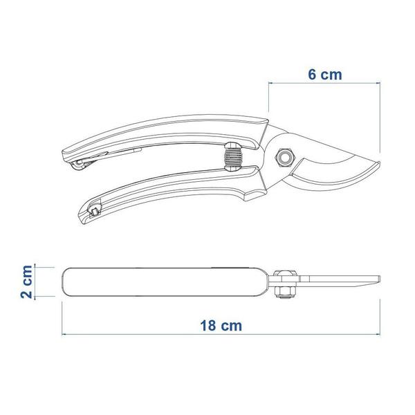 Imagem de Tesoura de Poda com Lâmina Metálica e Cabo Plástico Tramontina