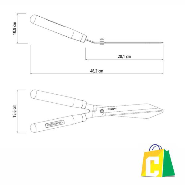 Imagem de Tesoura De Poda Corte De Grama E Cerca Viva 482x156x108 mm