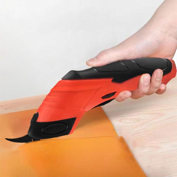 Tesoura Eletrica Sem Fio Corta Pano Tecido Papel Papelao Diy Artesanato Costura Multiuso Lamina Resistente - Ralos e Toneiras Imagem de Tesoura Eletrica Sem Fio Corta Pano Tecido Papel Papelao Diy Artesanato Costura Multiuso Lamina Resistente