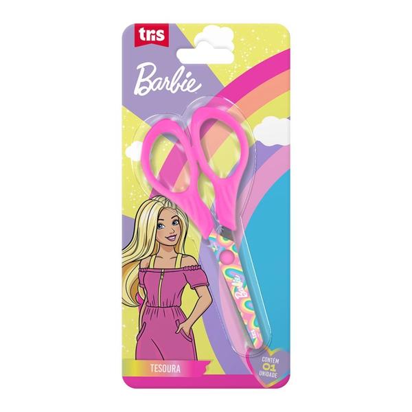 Imagem de Tesoura Escolar 13 cm Barbie - Tris