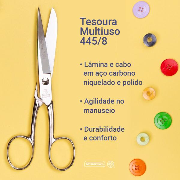 Imagem de Tesoura Forjada Mundial Profissional Multiuso 445/8 20,3cm