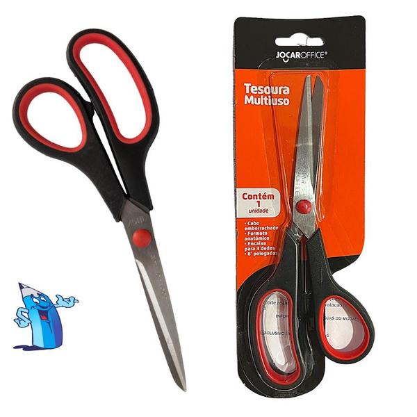Tesoura Grande Multiuso Escritório Corte Preciso 21Cm 8 Polegadas Jocar Office - Leonora Imagem de Tesoura Grande Multiuso Escritório Corte Preciso 21Cm 8 Polegadas Jocar Office