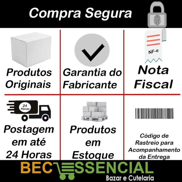 Imagem de Tesoura Inox Multiuso Cabo Plástico Ponto Vermelho Mundial