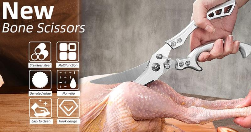 Imagem de Tesoura para corte de osso frango peixe carne